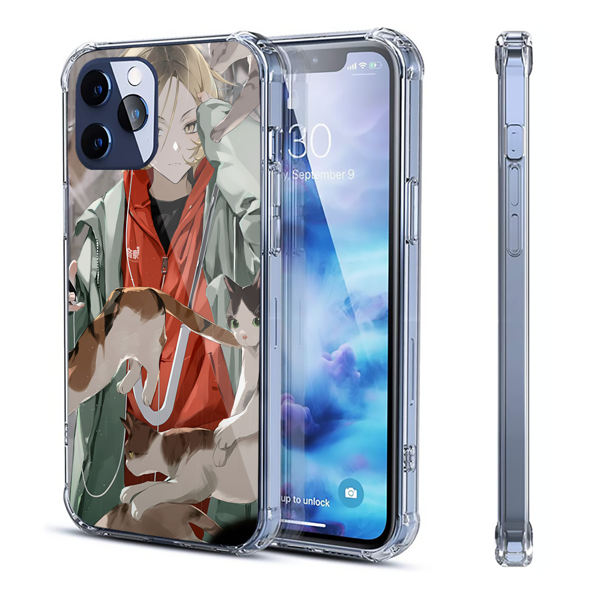 （画像用） ハイキュー!! Haikyu!! 【iPhone 12シリーズ対応】透明スマホケース（クリアソフトケース）